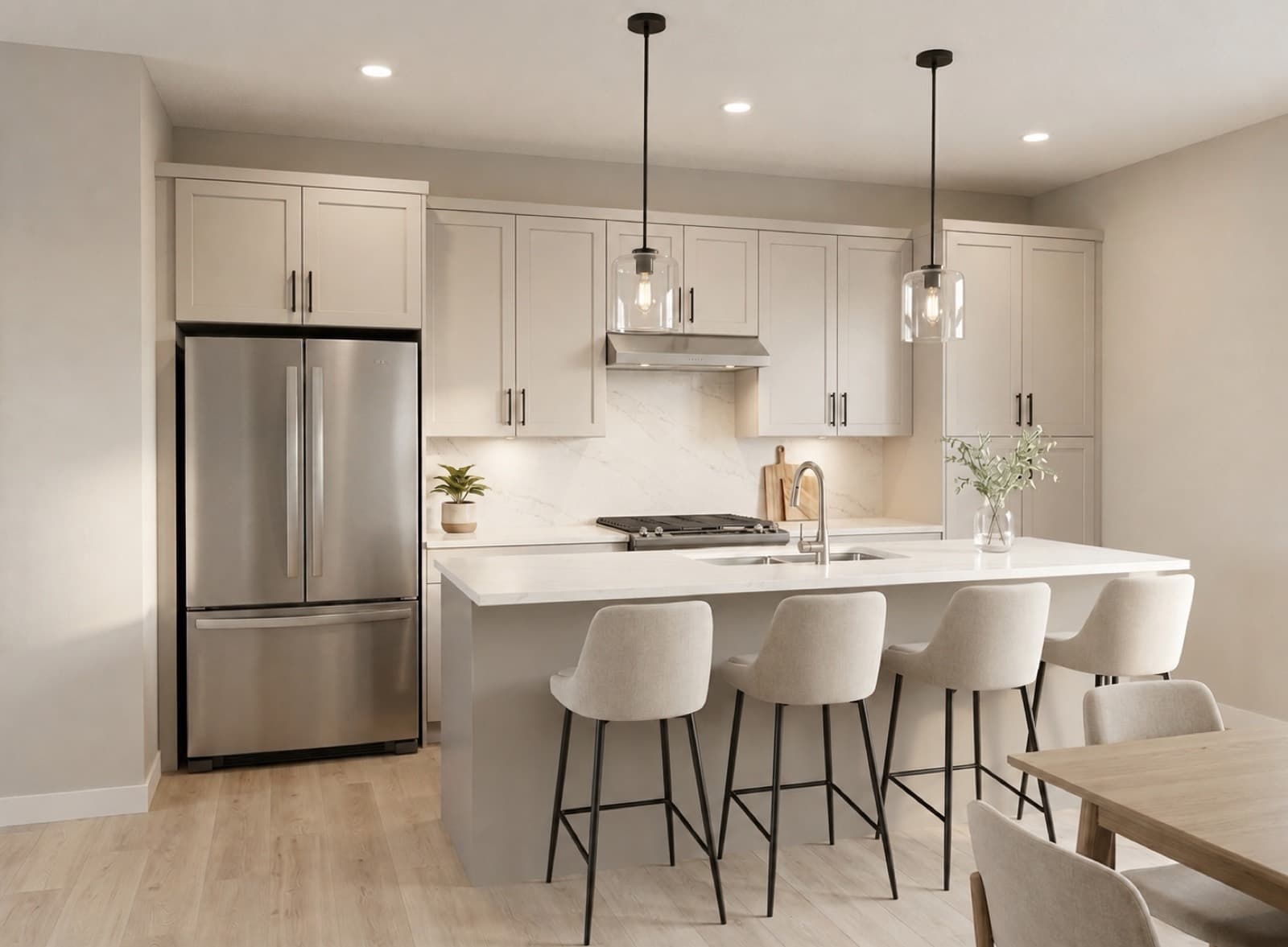 Paramount Peak kitchen in the Oak and Ivory scheme